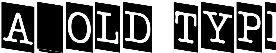 A_Old Typer Nr Cm Dn Font Download Free