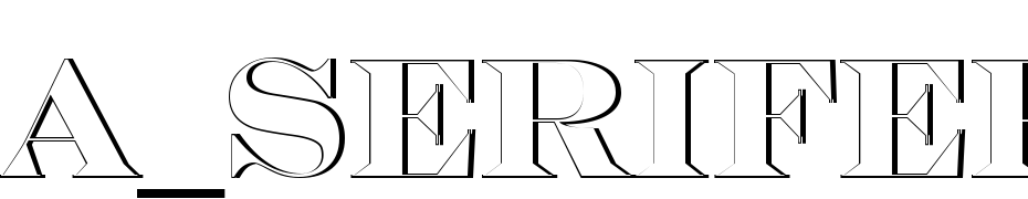 A_Serifer Titul Sh Font Download Free