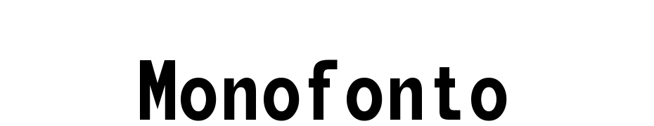 Monofonto cкачати шрифт безкоштовно