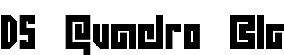 DS Quadro Black Font Download Free