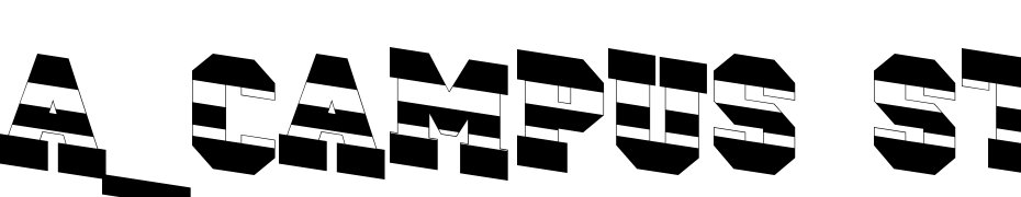 A_Campus Strip Dn Font Download Free