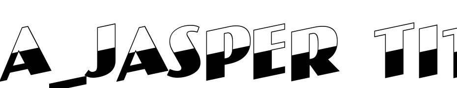 A_Jasper Titul B&WUp Font Download Free