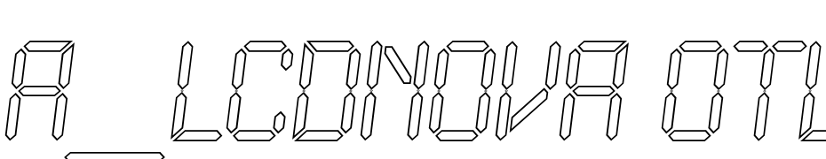 A_LCDNova Otl Obl Font Download Free