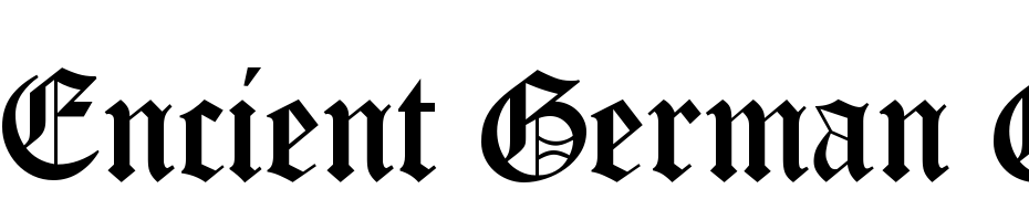 Encient German Gothic Font Download Free