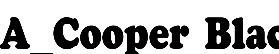 A_Cooper Black Nr Font Download Free