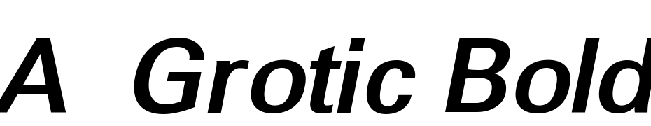 A_Grotic Bold Italic Fuente Descargar Gratis