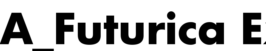 A_Futurica Extra Bold Font Download Free