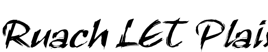 Ruach LET Plain:1.0 Font Download Free