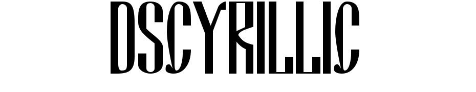 DSCyrillic Font Download Free