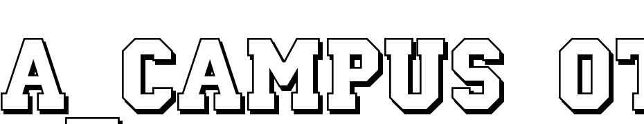 A_Campus Otl Sh Bold Scarica Caratteri Gratis