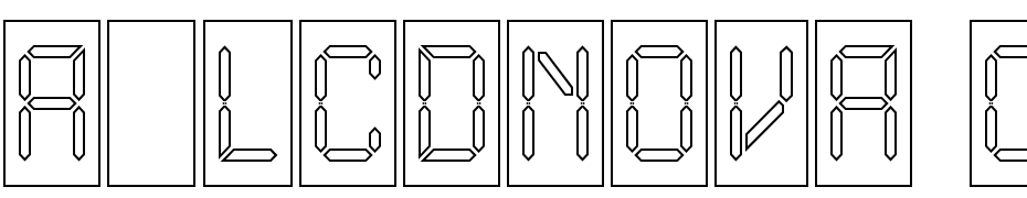 A_LCDNova Cm Otl Font Download Free