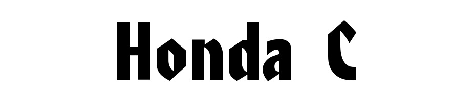 Honda C Font Download Free