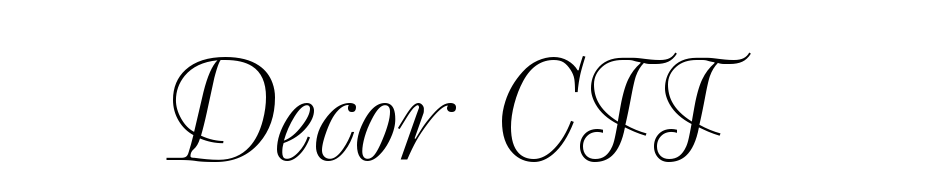 Decor CTT Schrift Herunterladen Kostenlos