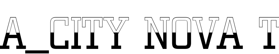 A_City Nova Titul B&WLt Font Download Free
