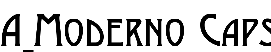 A_Moderno Caps Font Download Free