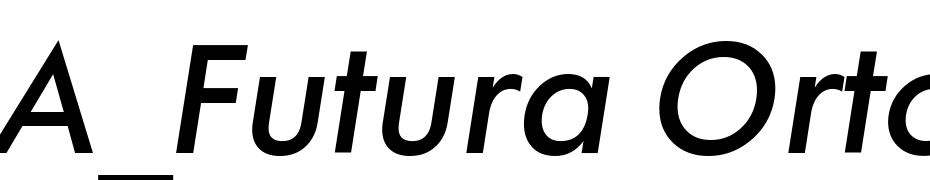 A_Futura Orto Lt Bold Italic Font Download Free