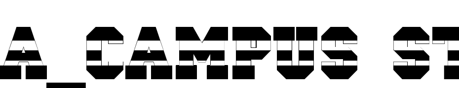 A_Campus Strip Font Download Free