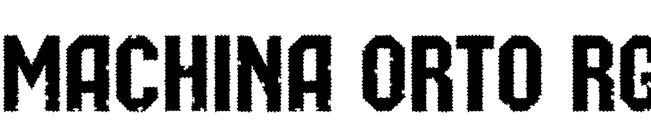 Machina Orto Rg&Bt Font Download Free