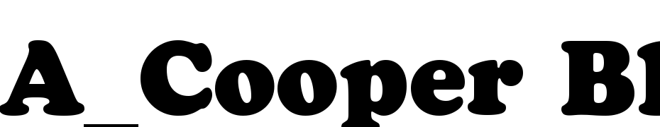 A_Cooper Black Font Download Free