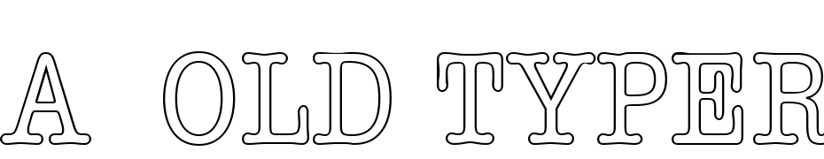 A_Old Typer Titul Nr Otl Font Download Free