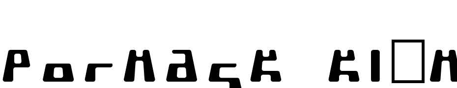 Pormask Klämd Font Download Free