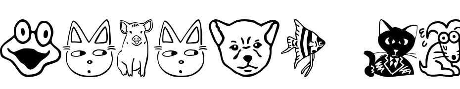 Sakabe Animal01 Font Download Free