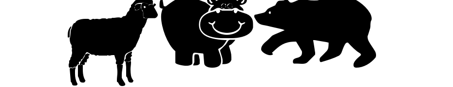 Farm & Wild Animals Schrift Herunterladen Kostenlos