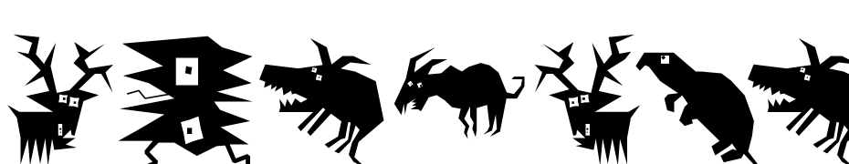 Animalia Scissored Font Download Free
