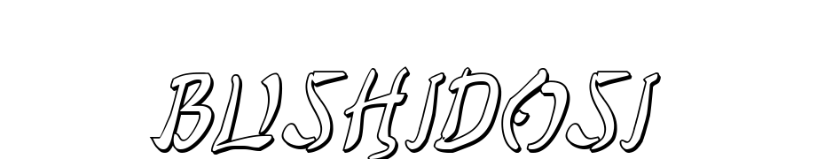 Bushido Shadow Italic Fuente Descargar Gratis