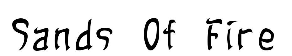 Sands Of Fire Normal Font Download Free