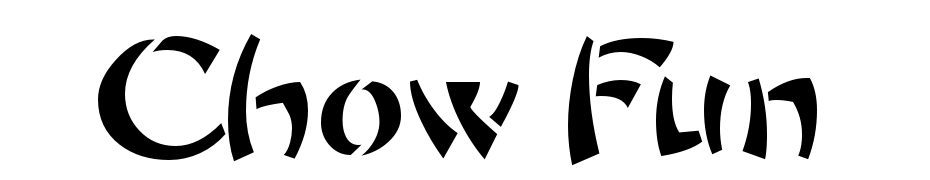 Chow Fun Font Download Free
