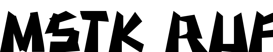 MSTK RUFCUT Font Download Free