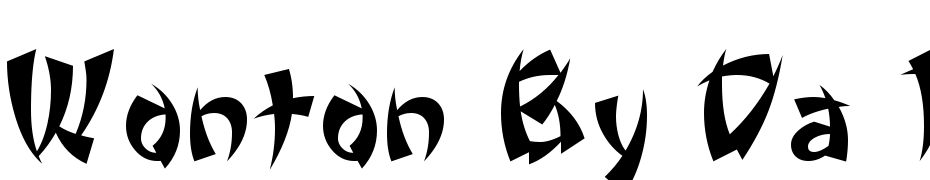 Wonton By Da Font Mafia Yazı tipi ücretsiz indir