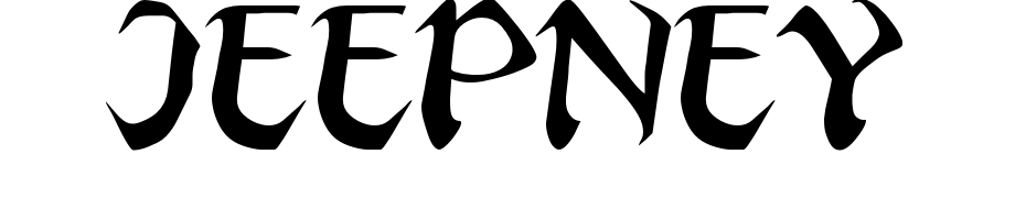 Public Utility Jeepney Font Download Free