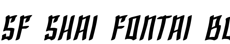 SF Shai Fontai Bold Oblique Font Download Free