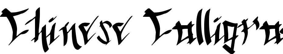 Chinese Calligraphy cкачати шрифт безкоштовно