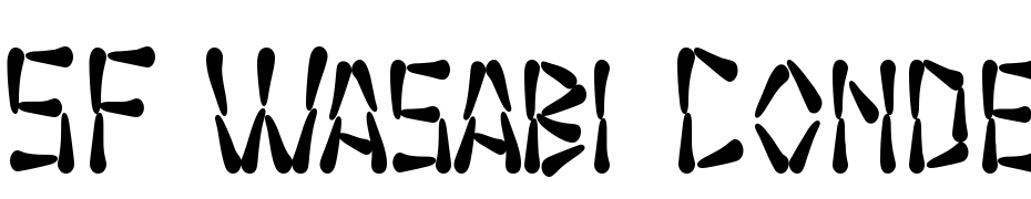SF Wasabi Condensed Bold Schrift Herunterladen Kostenlos