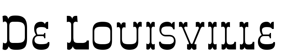 De Louisville Small Caps Font Download Free