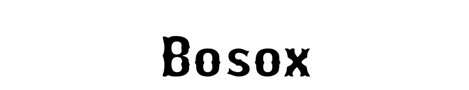 Bosox Yazı tipi ücretsiz indir