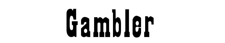 Gambler Font Download Free