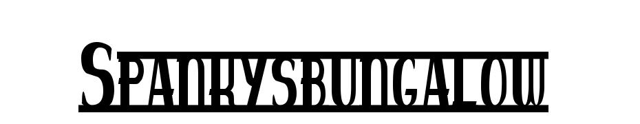 Spankys Bungalow cкачати шрифт безкоштовно