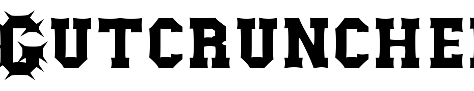 Gutcruncher Normal Font Download Free