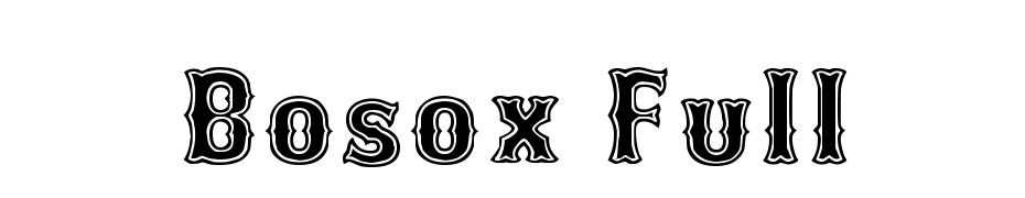 Bosox Full Font Download Free