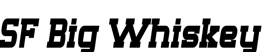 SF Big Whiskey Condensed Bold Font Download Free