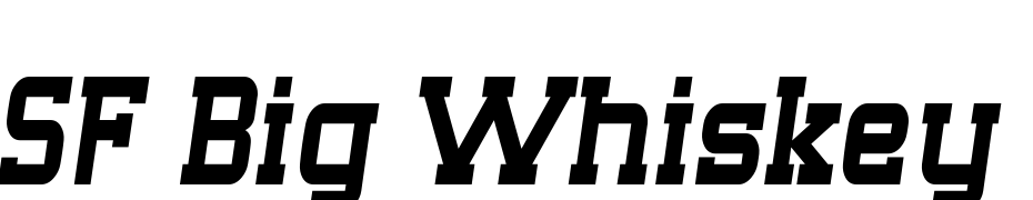 SF Big Whiskey Condensed Yazı tipi ücretsiz indir