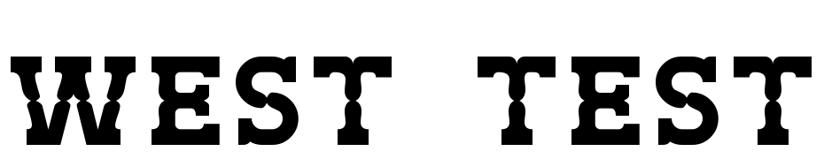 West Test Font Download Free