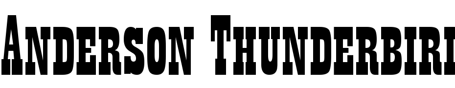 Anderson Thunderbirds Are GO! Fuente Descargar Gratis