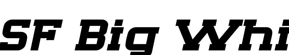 SF Big Whiskey Extended Bold Font Download Free