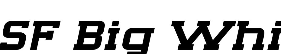 SF Big Whiskey Extended Font Download Free