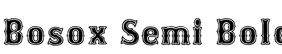 Bosox Semi Bold cкачати шрифт безкоштовно